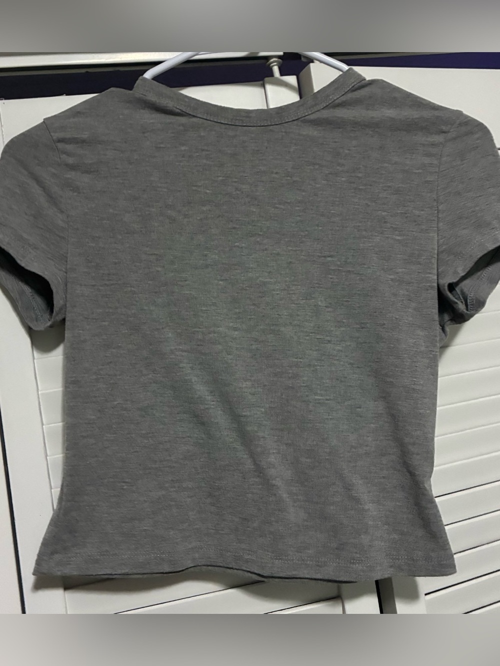 SHEIN Gray Short Sleeve Crewneck Tee